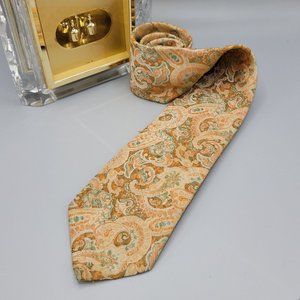 Vintage Liebert Paisley Tie Polyester Tapestry Sewn  60s